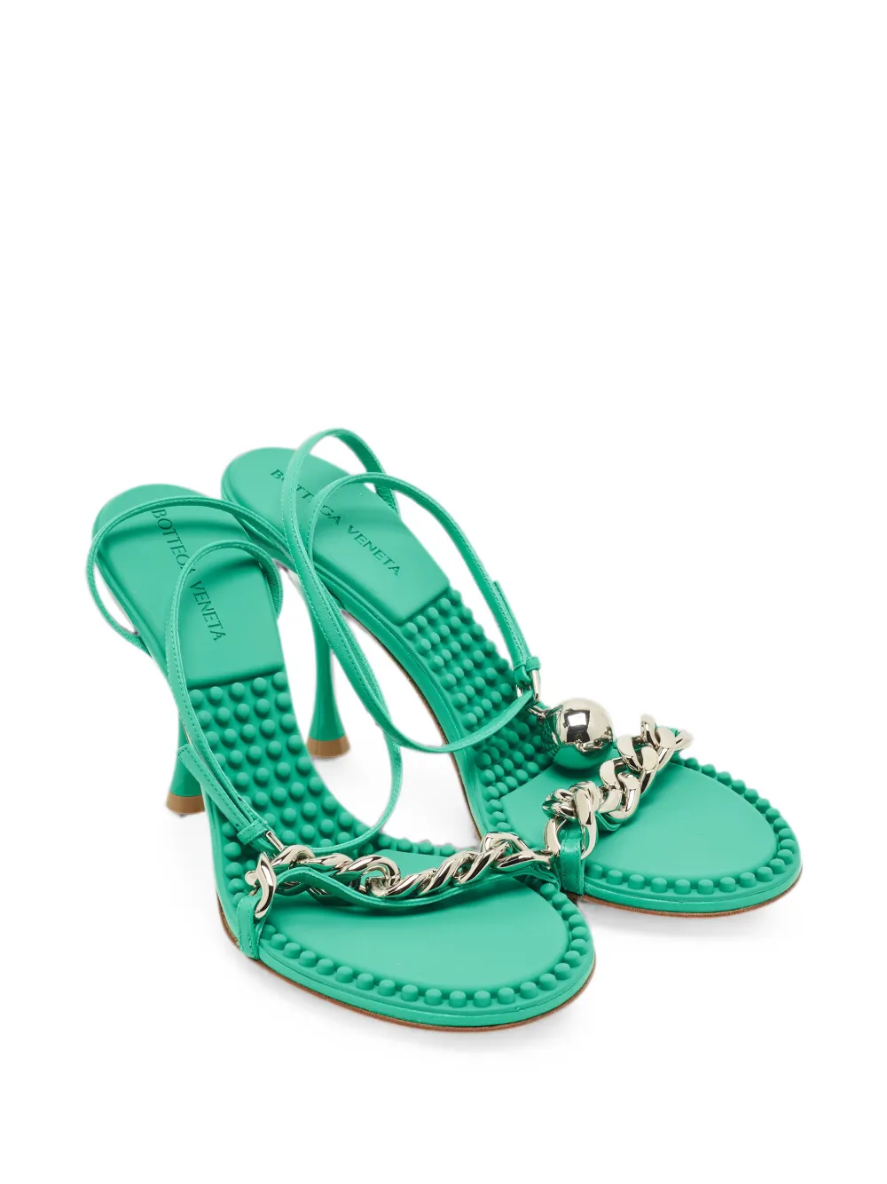 Bottega Veneta Pre-Owned Dot chain-link sandals - Verde