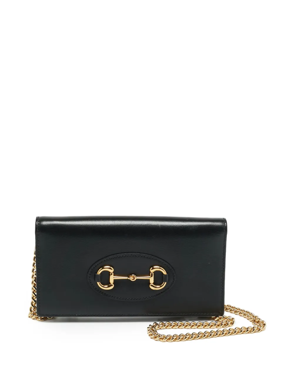 Gucci Pre-Owned Horsebit wallet on chain - Nero