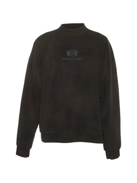 Balenciaga Pre-Owned logo-embroidered fleece sweatshirt