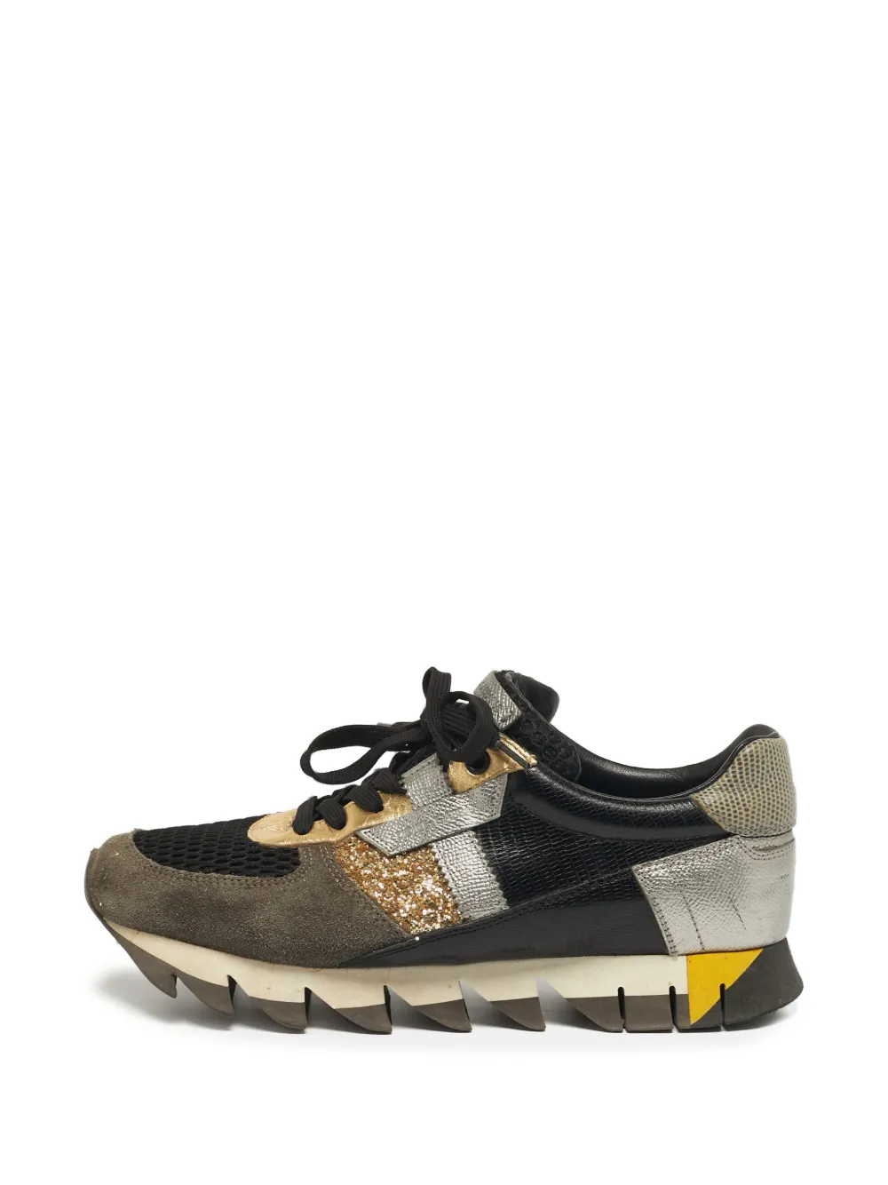 Dolce & Gabbana Pre-Owned panelled low-top sneakers - Nero