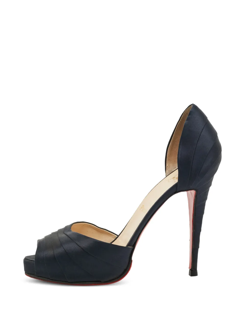 Christian Louboutin Pre-Owned Armadillo D'Orsay pleated pumps - Blau