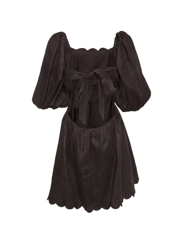 zimmermann dress open back Zimmermann Net Sustain Asymmetric Open-Back Floral-Print Organic Linen