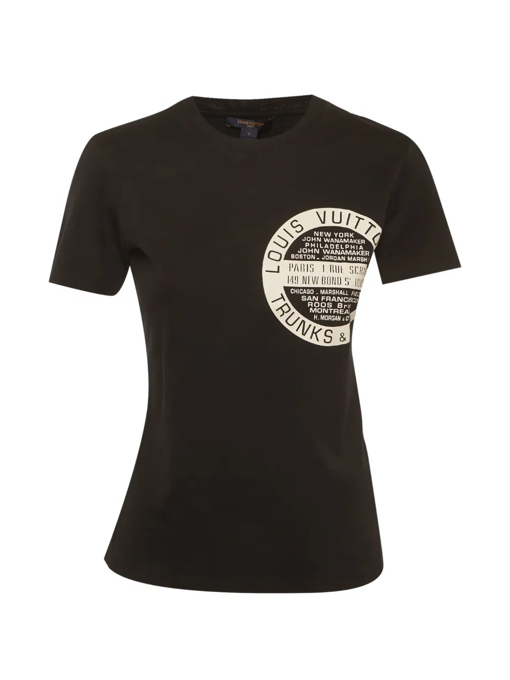 Pre-owned Louis Vuitton Logo-print T-shirt In Black