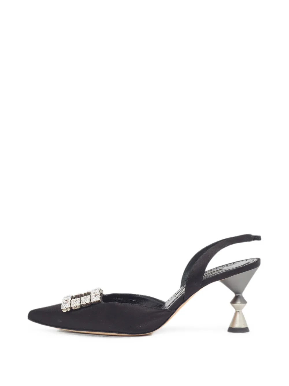 Manolo Blahnik Prietasli crystal-embellished sandals - Schwarz