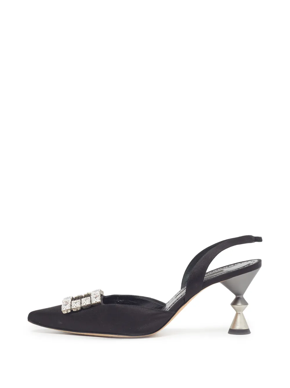 Manolo Blahnik Prietasli crystal-embellished sandals - Schwarz