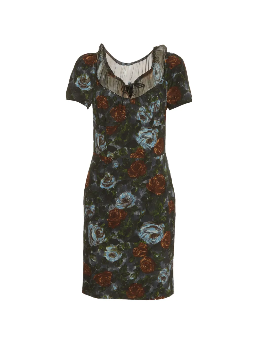 Dolce & Gabbana Pre-Owned Abito corto a fiori - Grigio