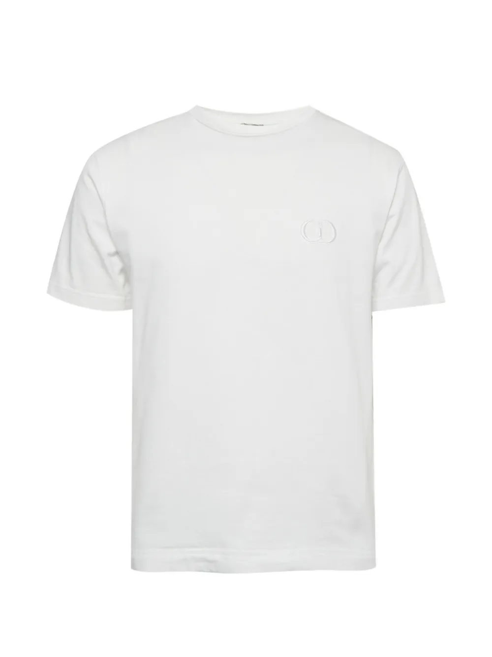 Christian Dior Pre-Owned CD logo-embroidered T-shirt - White