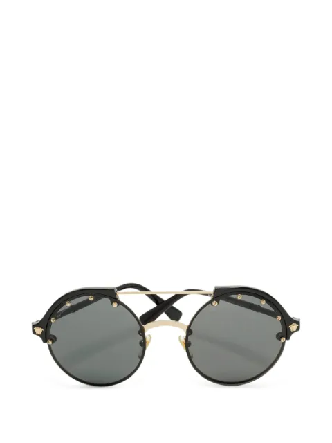 Versace Pre-Owned lentes de sol con armazón redonda