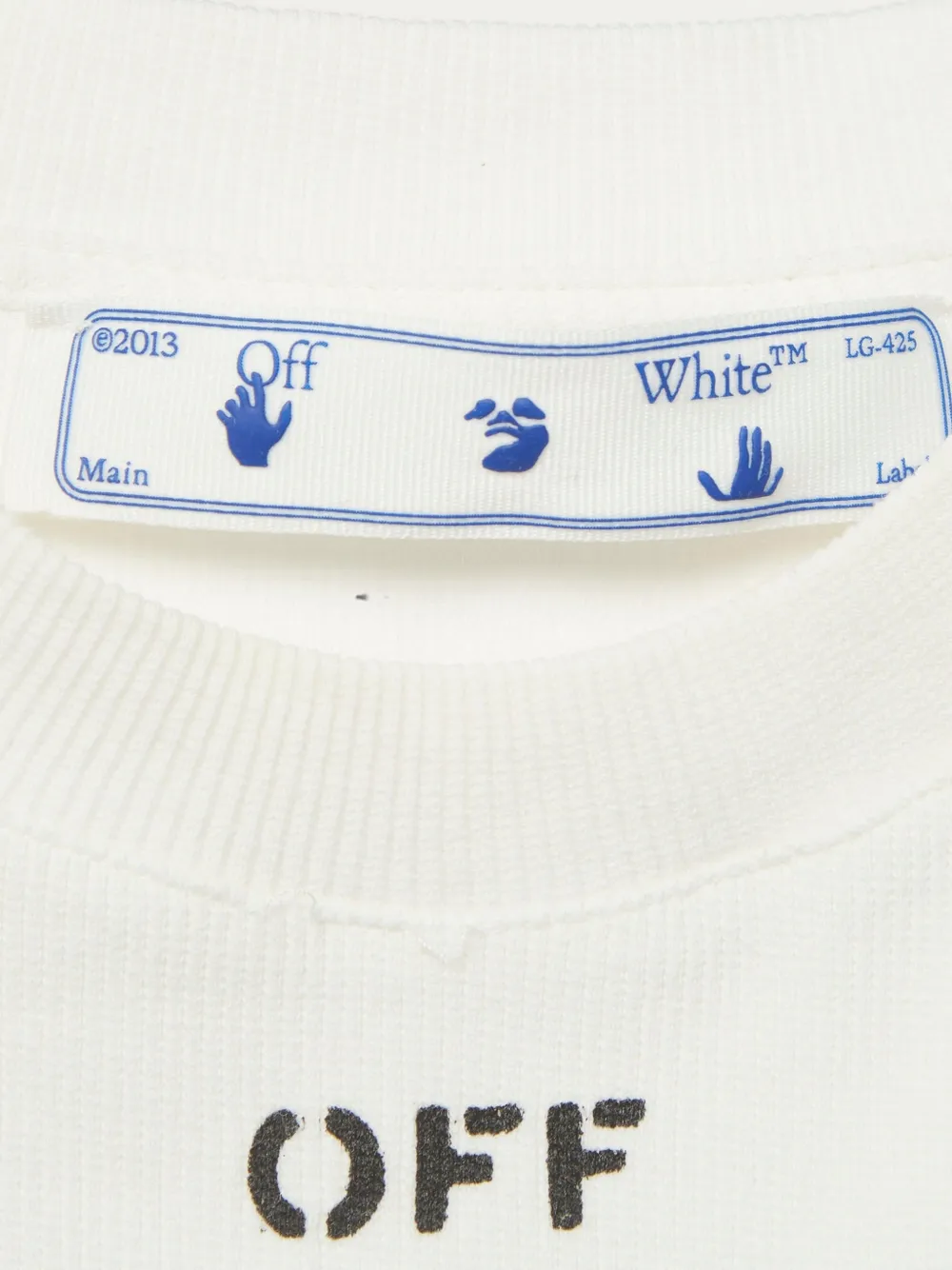  Off-white Pre-owned Camiseta Con Logo Estampado - Blanco 
