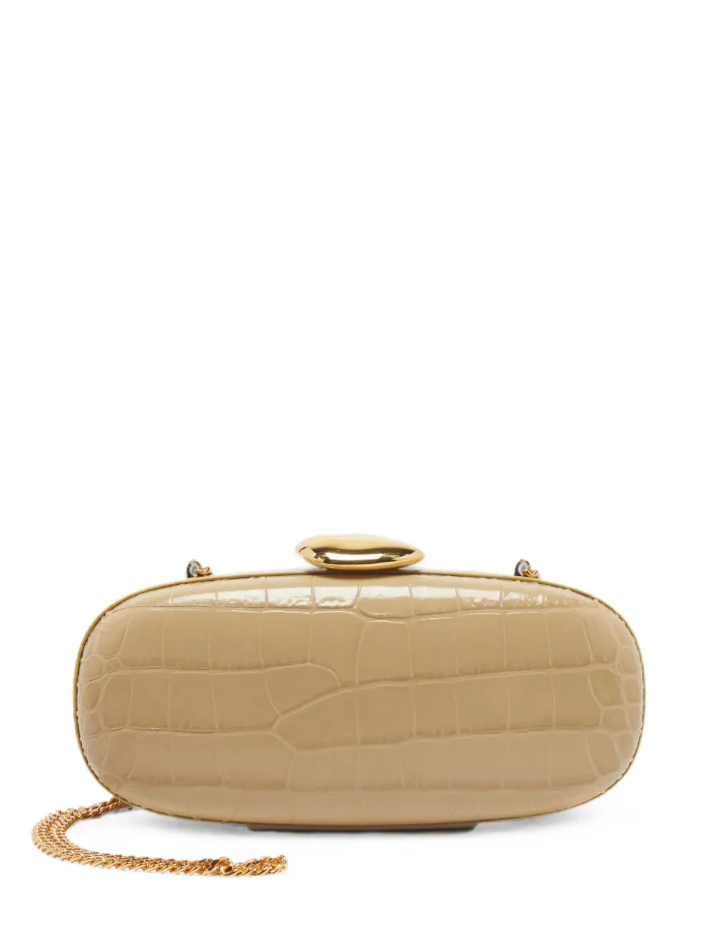 Michael Kors Vintage Tina croc-embossed clutch bag - Toni neutri