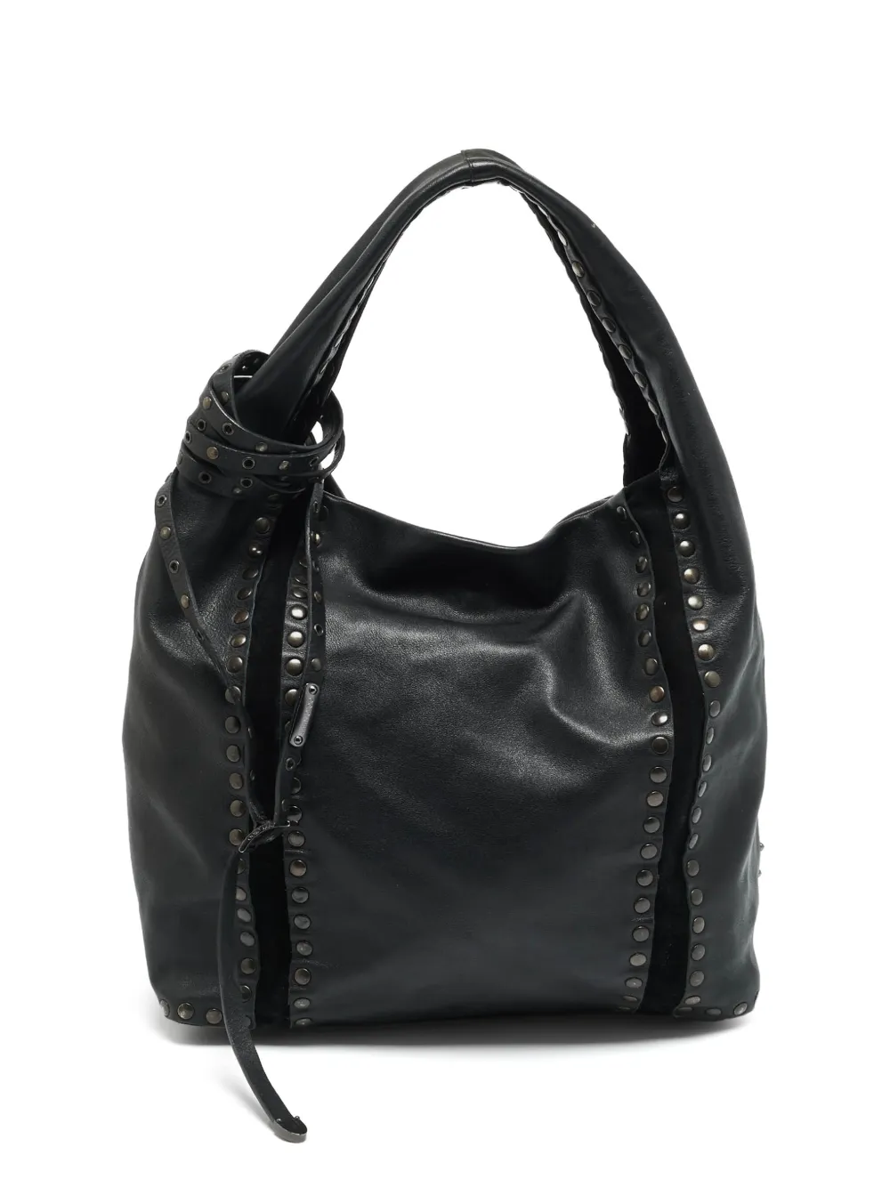 Jimmy Choo Pre-Owned Saba stud-embellished tote bag - Nero