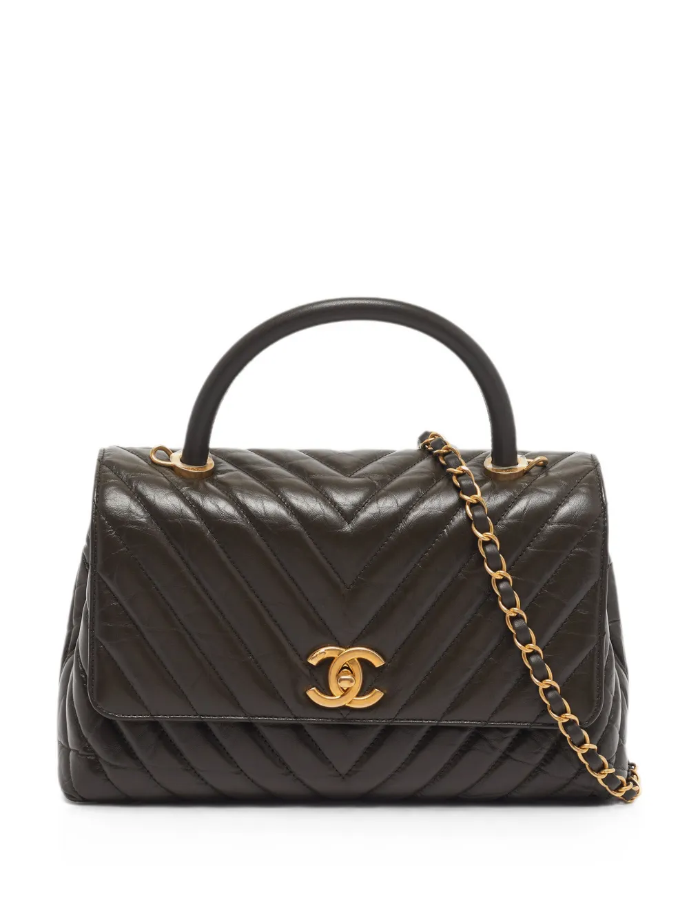 CHANEL Pre-Owned 2019 small Coco shoulder bag - Verde