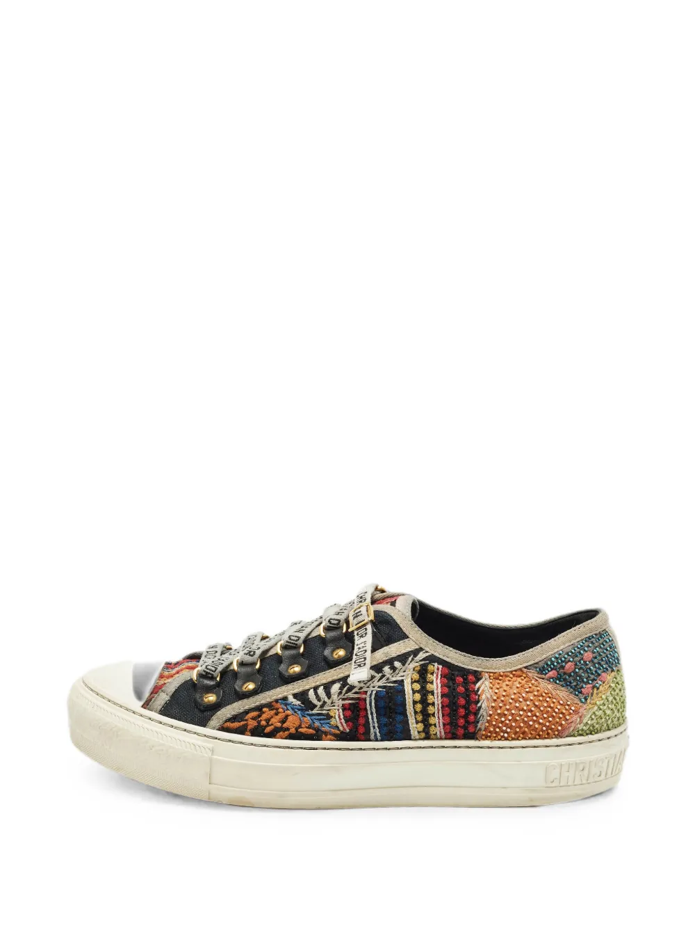 Christian Dior Pre-Owned Walk'n'Dior embroidered sneakers - Schwarz
