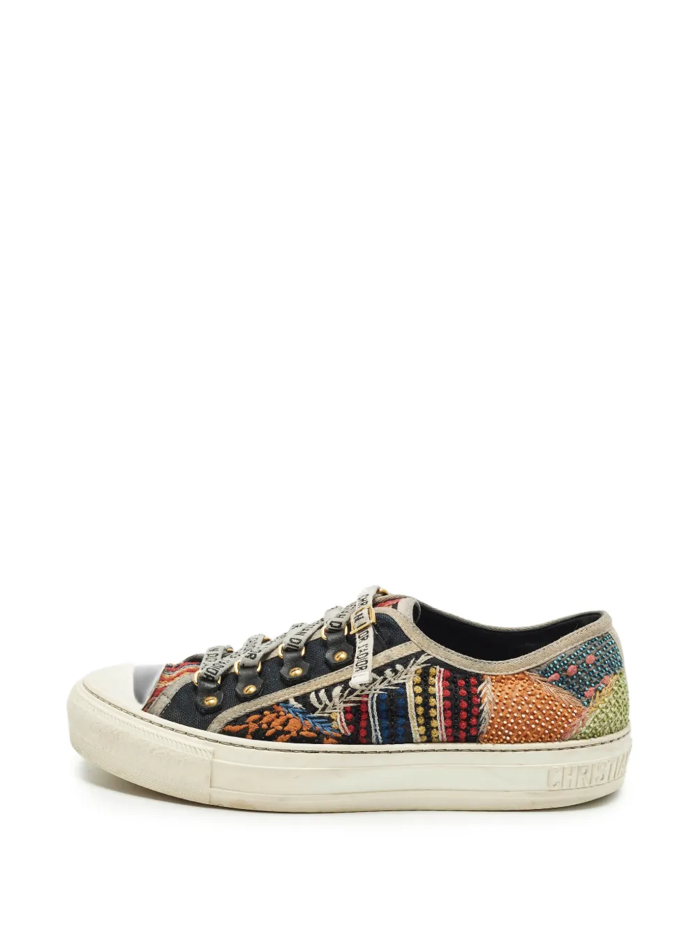 Christian Dior Pre-Owned Walk'n'Dior embroidered sneakers - Schwarz