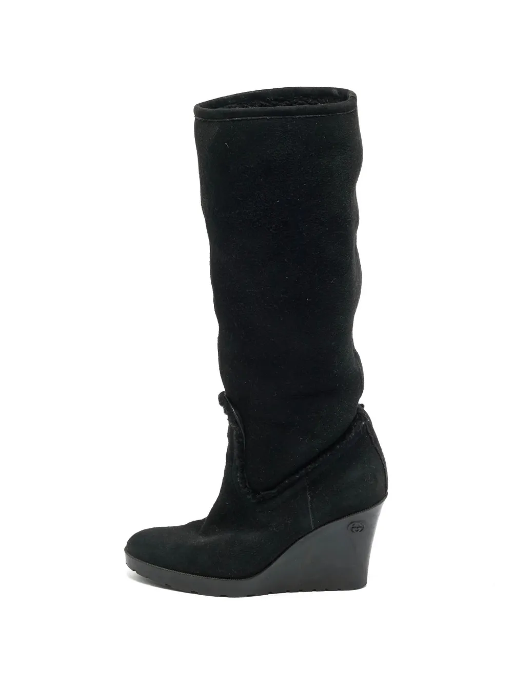 Gucci Pre-Owned Courteney Wedge-Stiefel - Schwarz