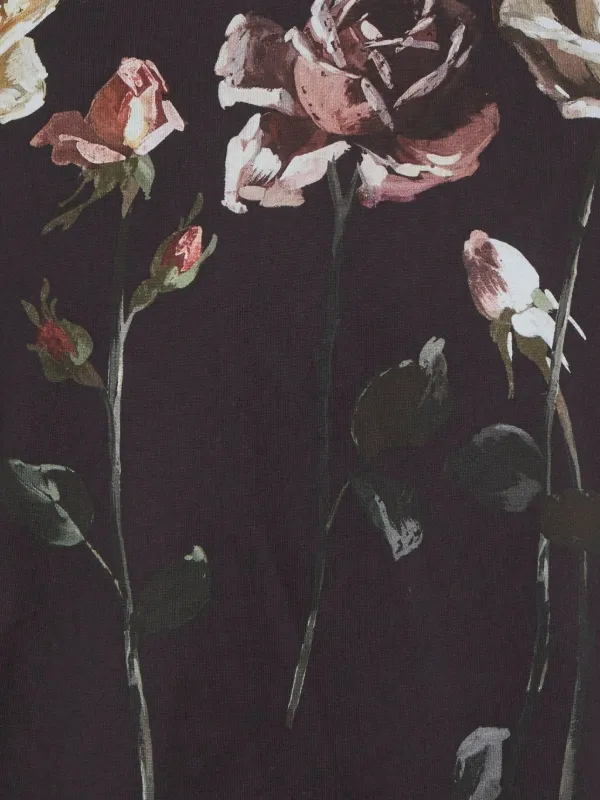 Dolce & Gabbana Pre-Owned floral-print T-shirt | Black | FARFETCH