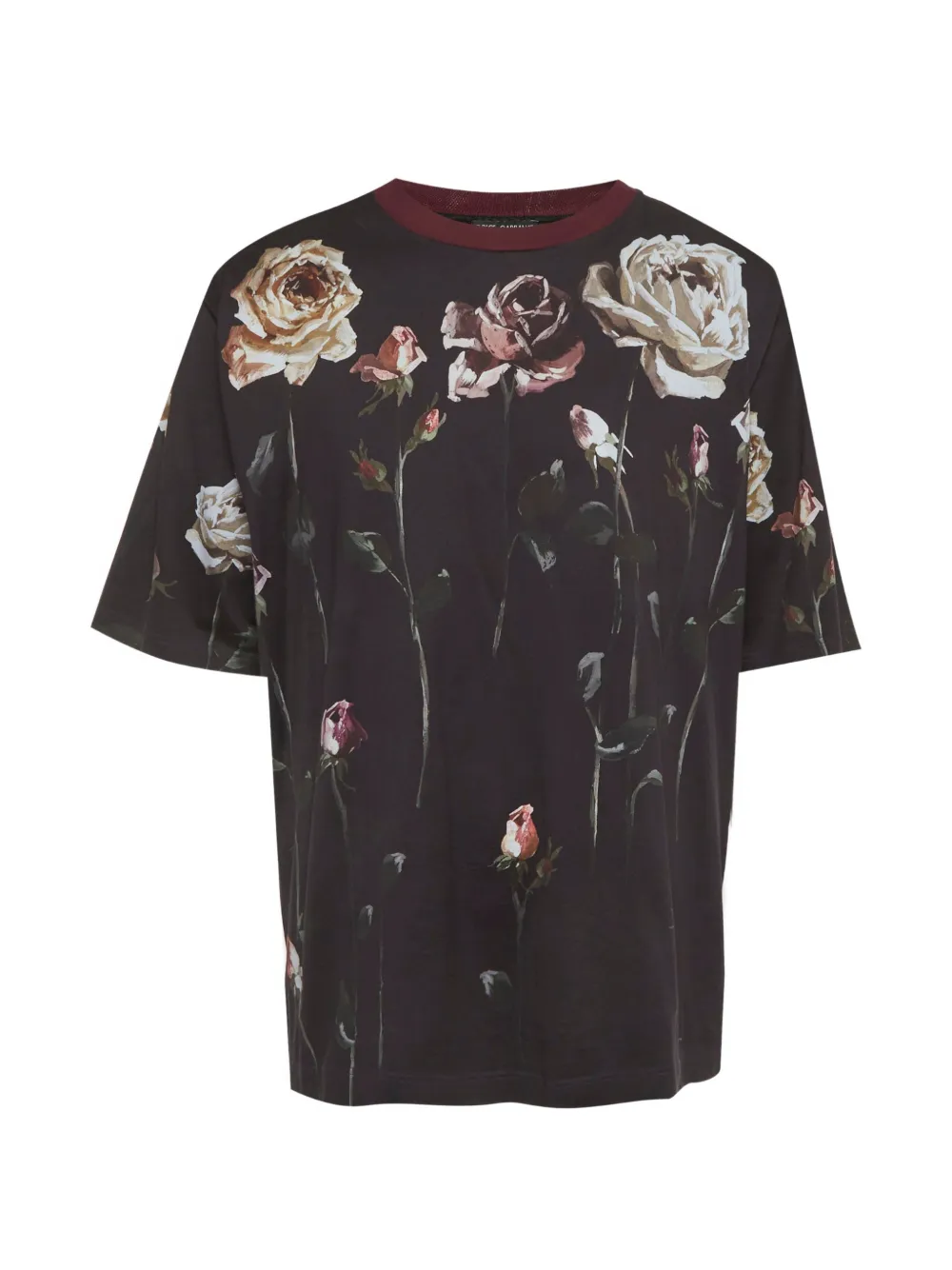 Dolce & Gabbana Pre-Owned floral-print T-shirt - Nero