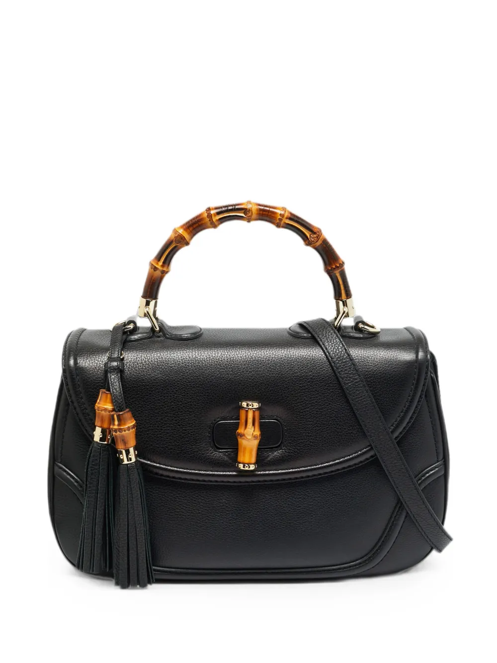 Gucci Pre-Owned Borsa tote New Bamboo grande - Nero