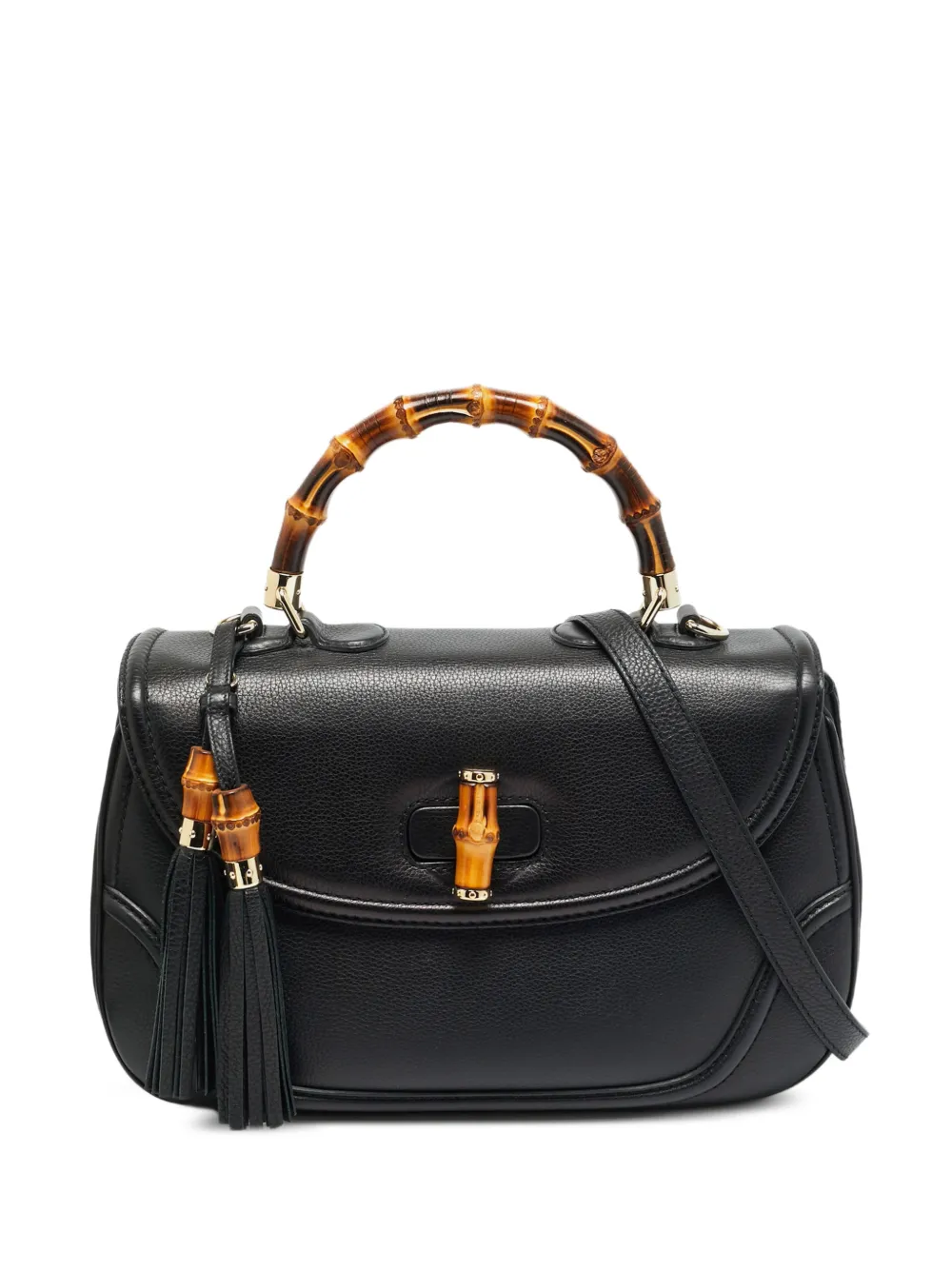 Gucci Pre-Owned Borsa tote New Bamboo grande - Nero