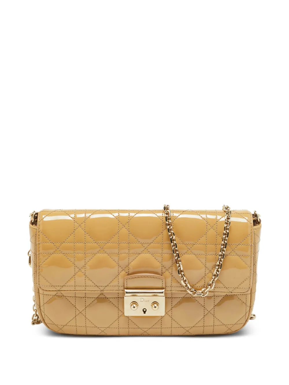 Christian Dior Pre-Owned 2014 Miss Dior Cannage Promenade clutch bag - Neutrals