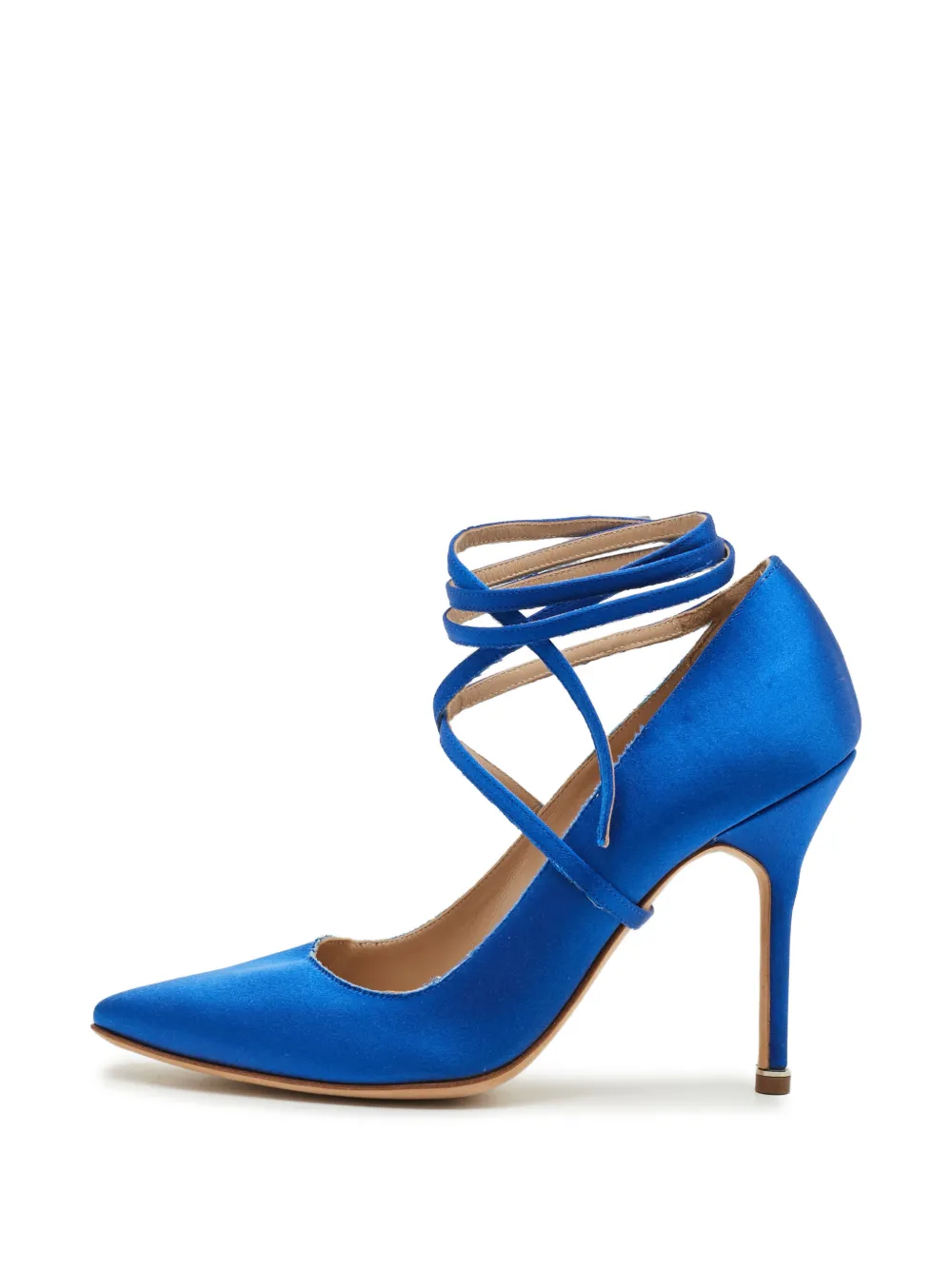 Manolo Blahnik x Vetements Pumps mit Knöchelriemen - Blau