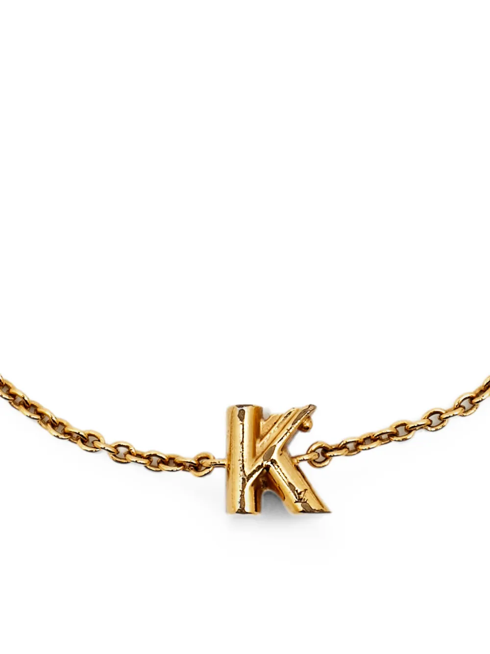 Louis Vuitton Pre-Owned initial bracelet - Oro