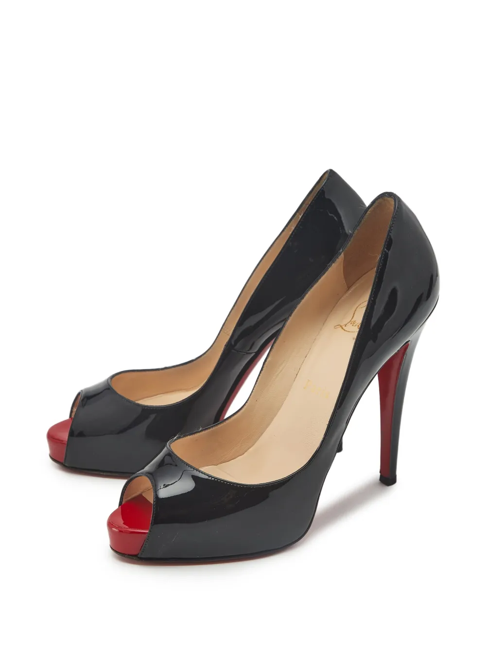 Christian Louboutin Pre-Owned New Very Prive peep-toe pumps - Schwarz