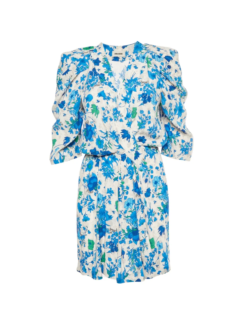 Zadig&Voltaire robe mi-longue Ruz à fleurs - Tons neutres Zadig&Voltaire robe mi-longue Ruz à fleurs - Tons neutres