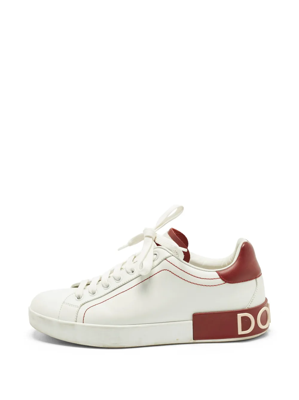 Dolce & Gabbana Pre-Owned Portofino lace-up sneakers - Bianco