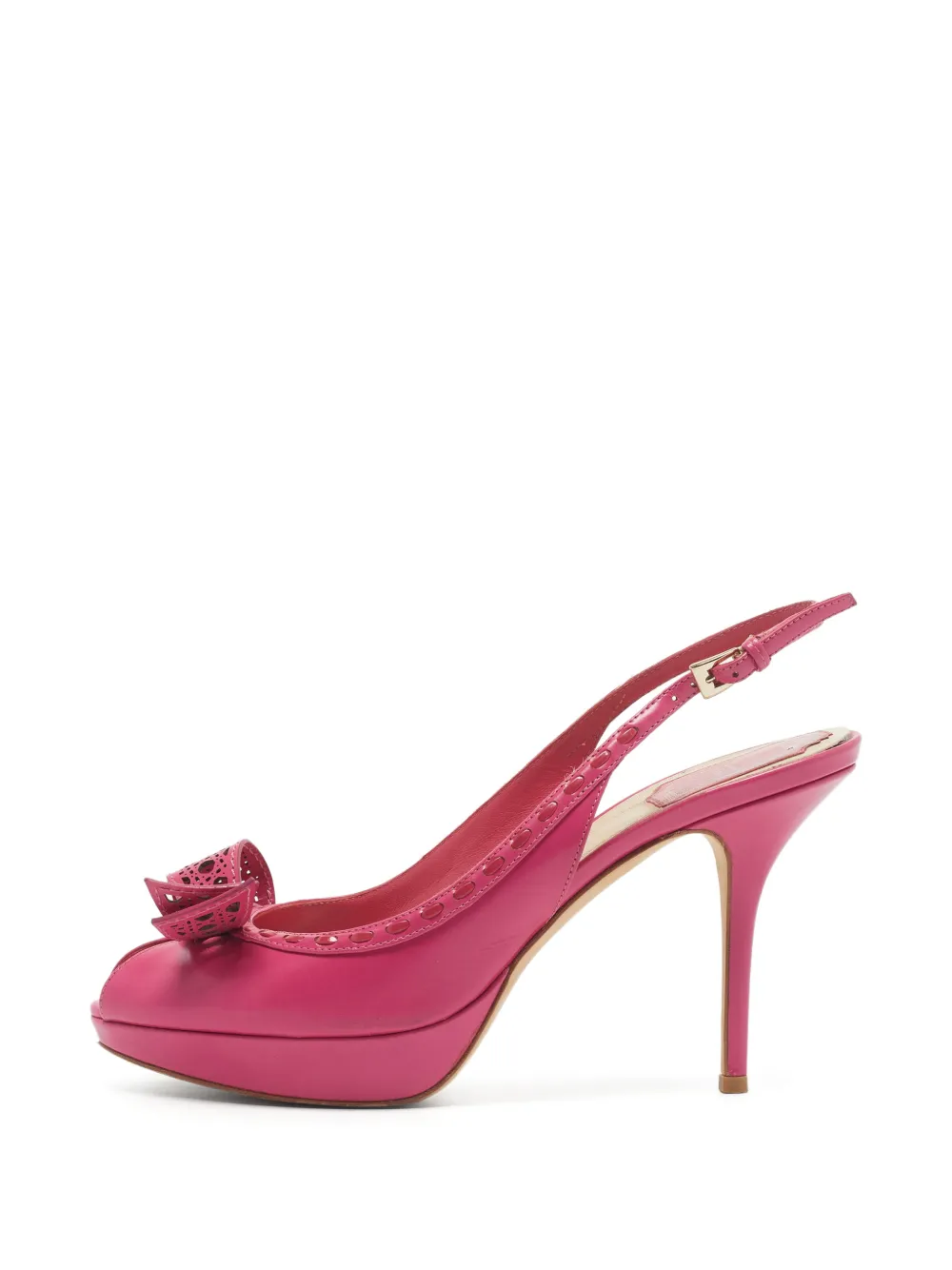 Christian Dior Pre-Owned bow-detail pumps - Rosa