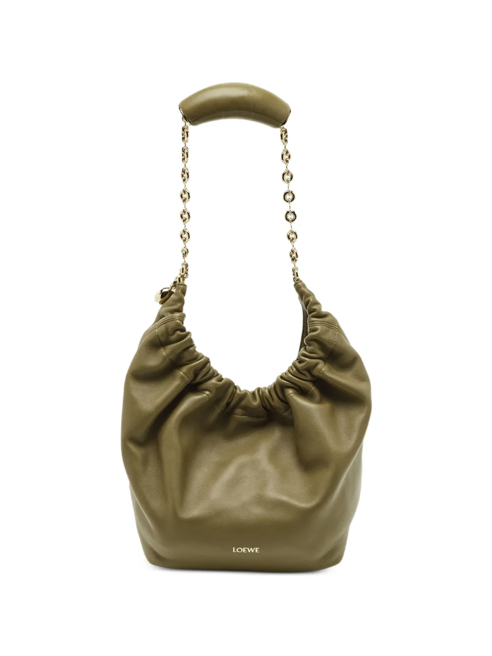 Loewe Pre-Owned small Squeeze leather shoulder bag - Verde