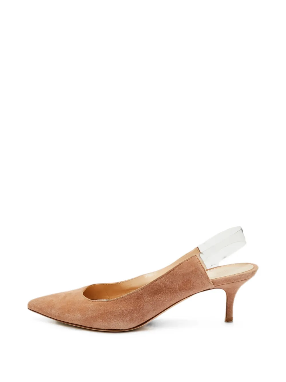 Gianvito Rossi pointed-toe slingback-strap pumps - Nude