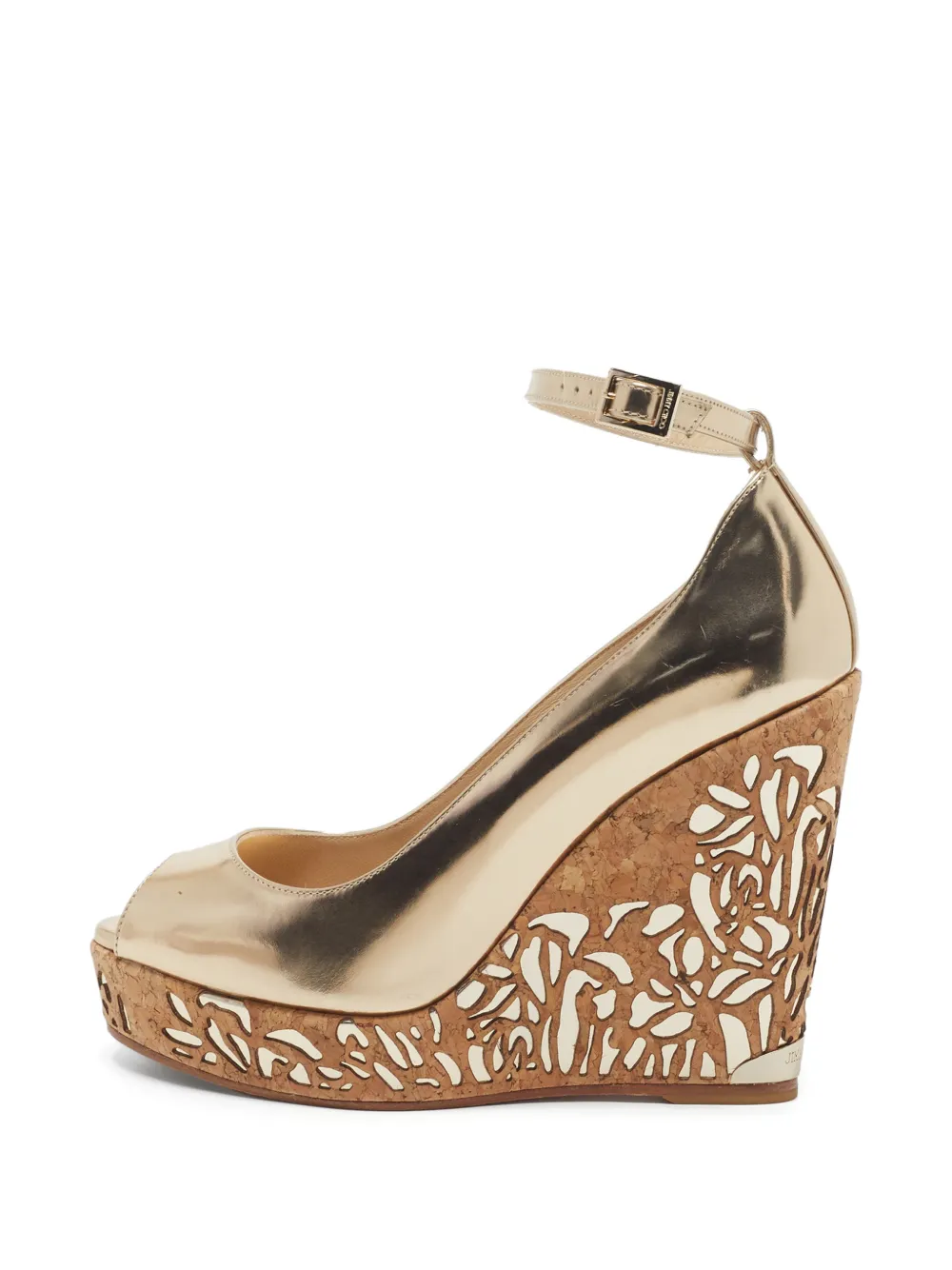 Jimmy Choo Pre-Owned Prova wedge sandals - Nude