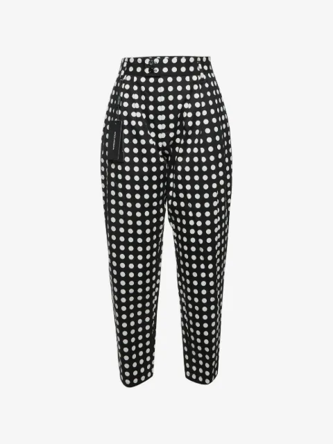 Dolce & Gabbana Pre-Owned polka dot pleated trousers