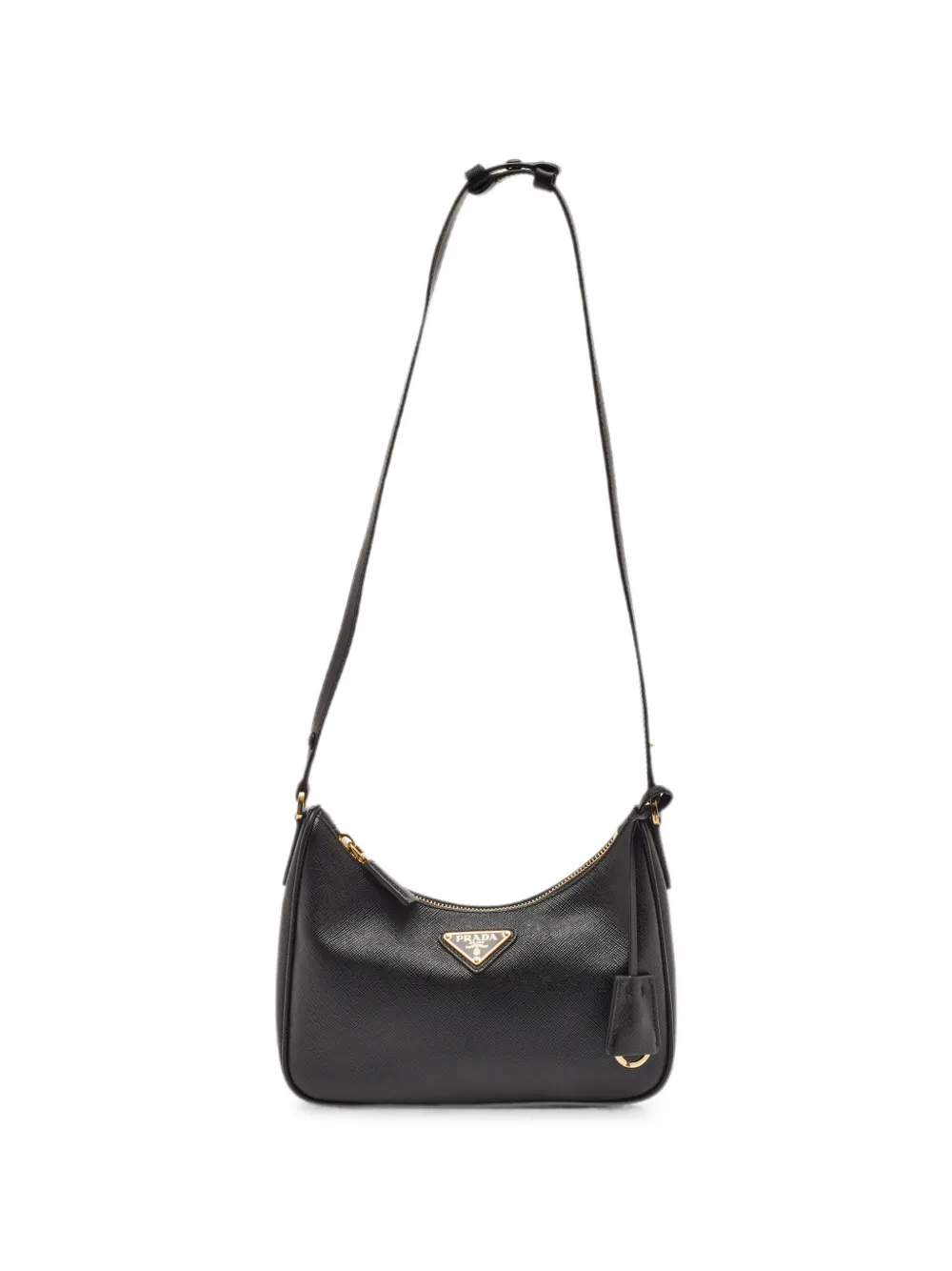 Prada Pre-Owned Re-Edition Saffiano leather shoulder bag - Nero