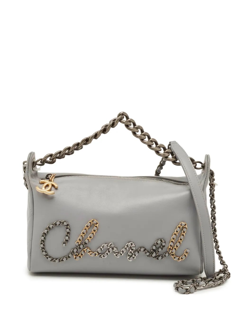 CHANEL Pre-Owned 2019 20s quilted tote bag - Grey