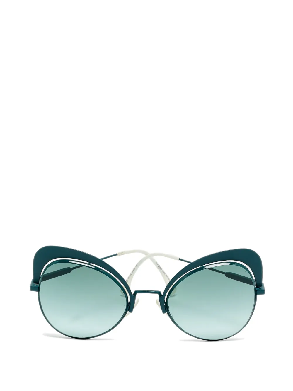 Fendi Pre-Owned Eyeshine butterfly sunglasses - Verde