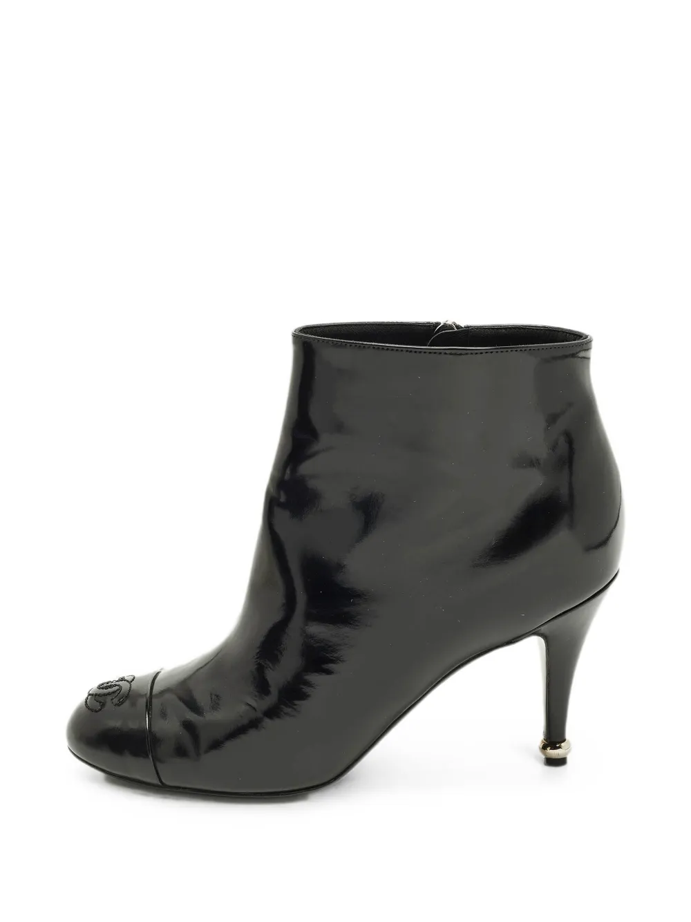CHANEL Pre-Owned CC-cap-toe ankle boots - Schwarz