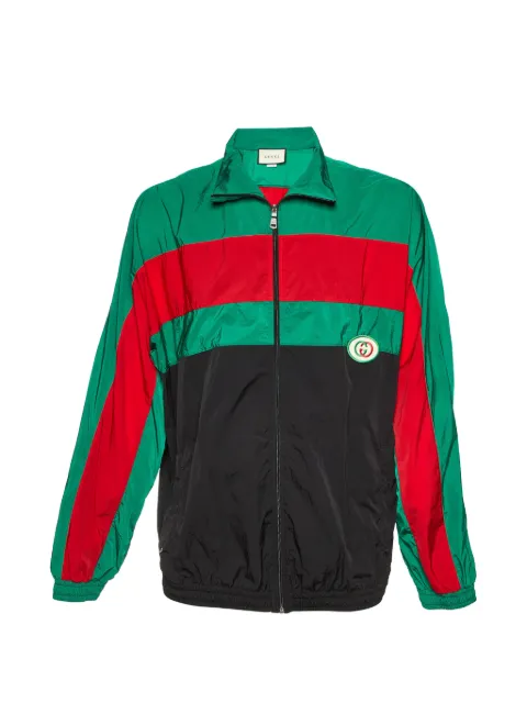 Gucci Pre-Owned Web stripe Interlocking G track jacket
