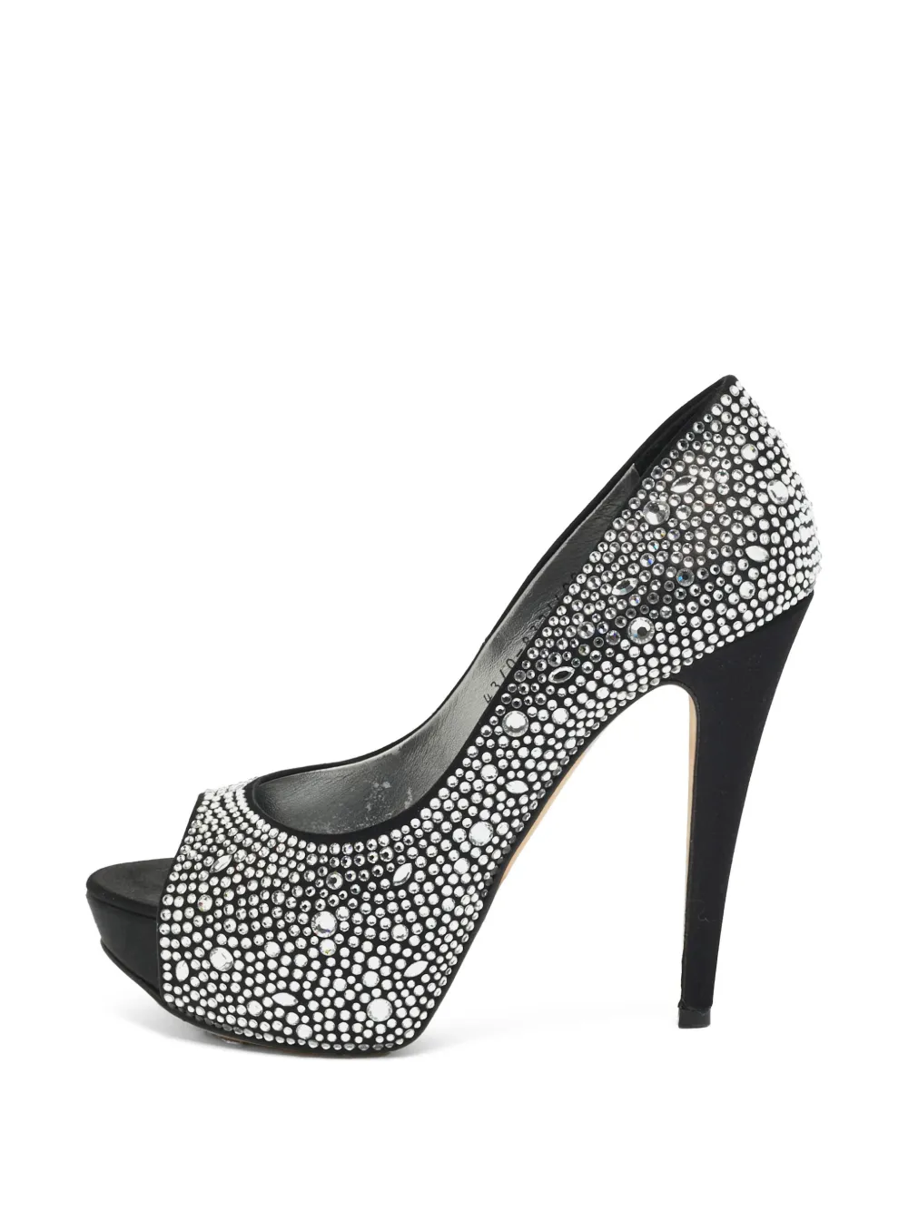 Gina crystal-embellished pumps - Silber