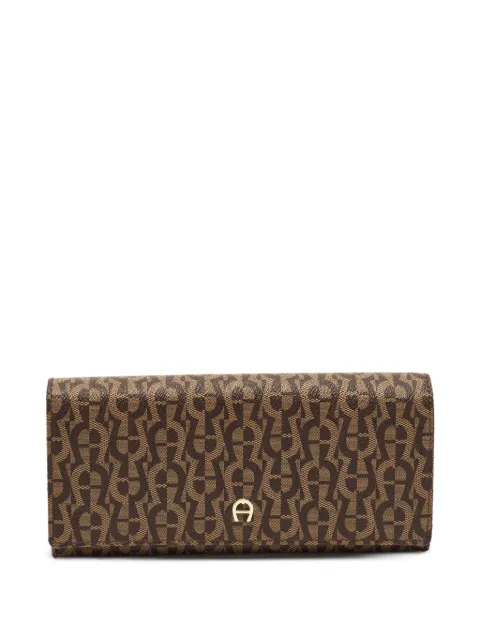 Aigner Kids logo-print continental wallet