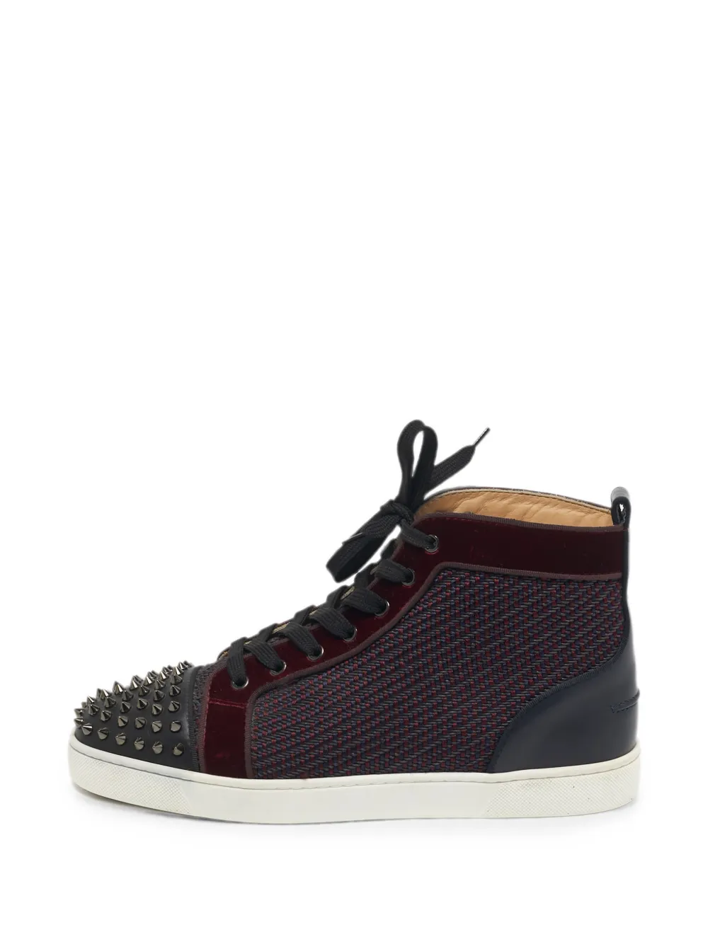 Christian Louboutin Pre-Owned Lou Spikes Orlato High-Top-Sneakers - Rot