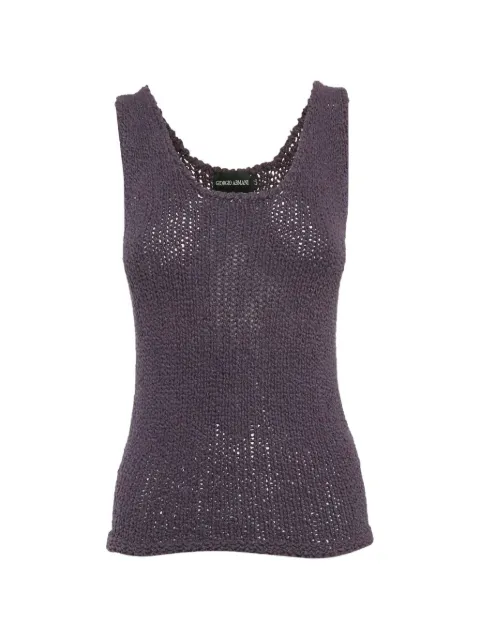 Giorgio Armani Pre-Owned open-knit tank top
