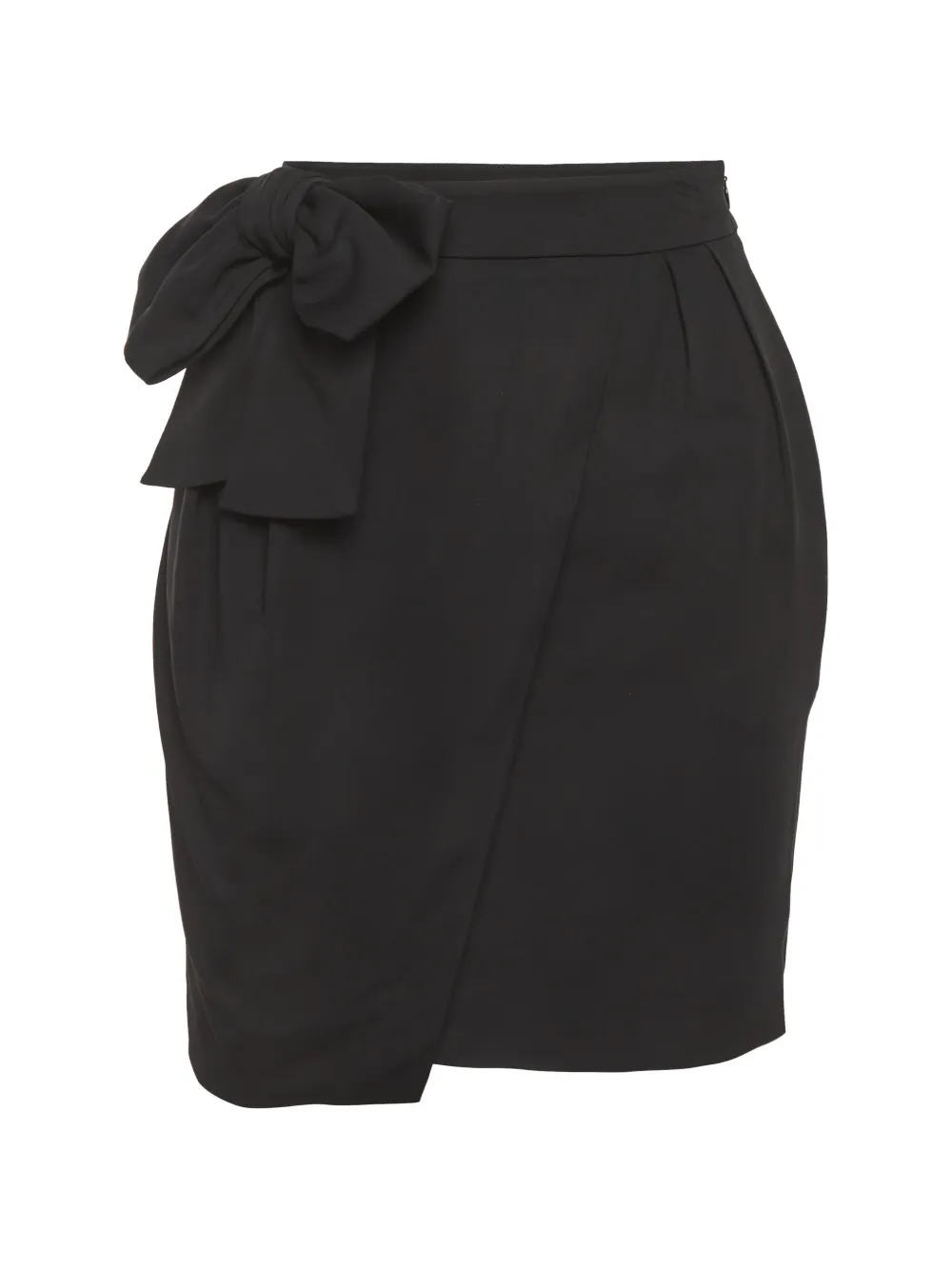 Valentino Garavani Pre-Owned bow-detail mini skirt - Nero