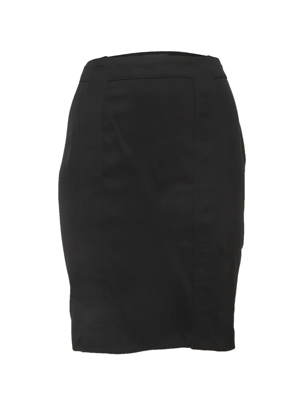 Gucci Pre-Owned gabardine midi skirt - Nero