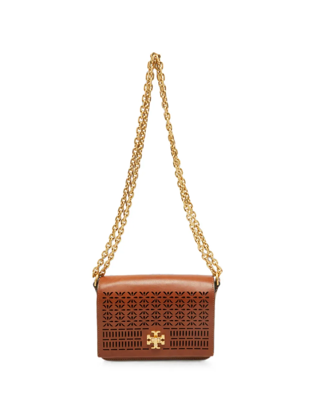 Tory Burch Kira cut-out-detail shoulder bag - Marrone