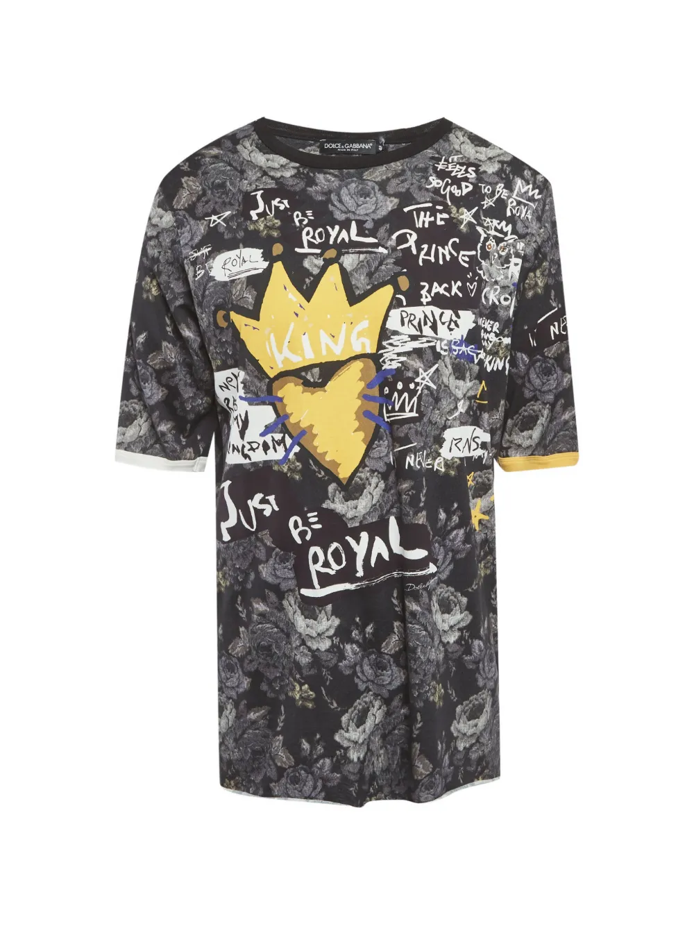 Dolce & Gabbana Pre-Owned graphic-print longline T-shirt - Nero