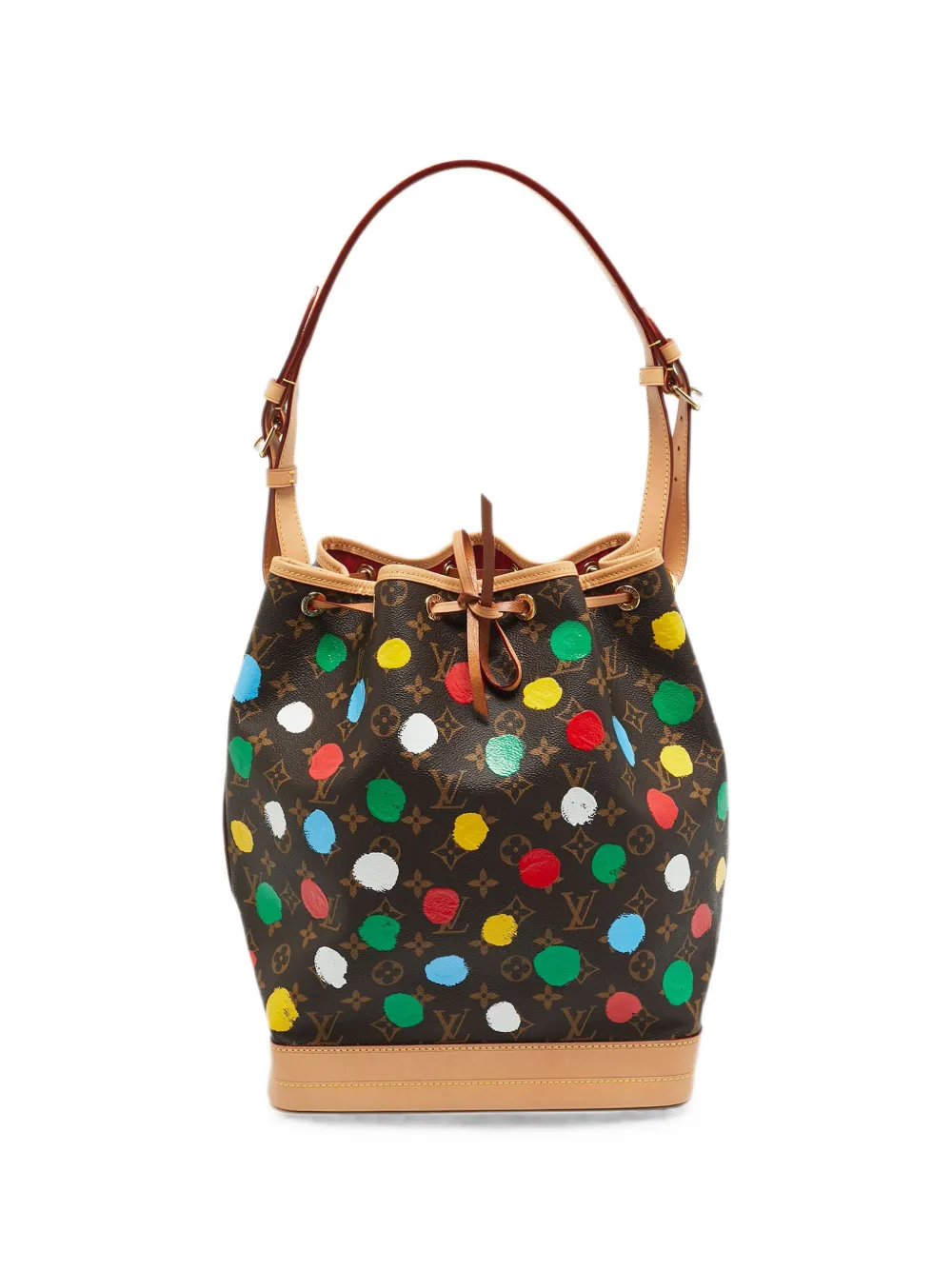 Louis Vuitton Pre-Owned Noe Painted Dots bucket bag - Marrone