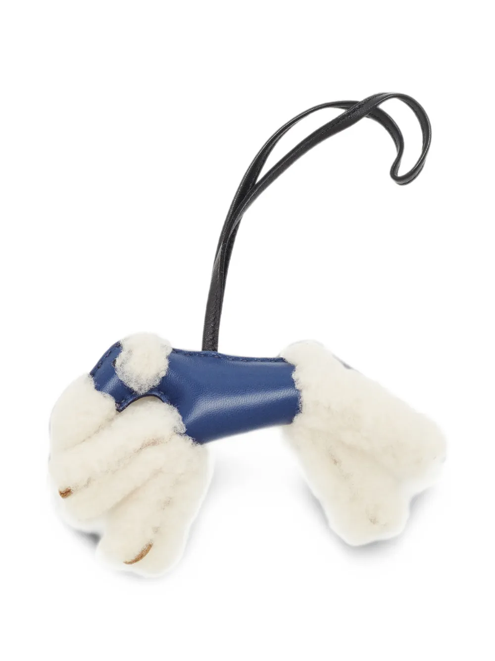 Pre-owned Hermes Budy Milo Bag Charm In Neutral