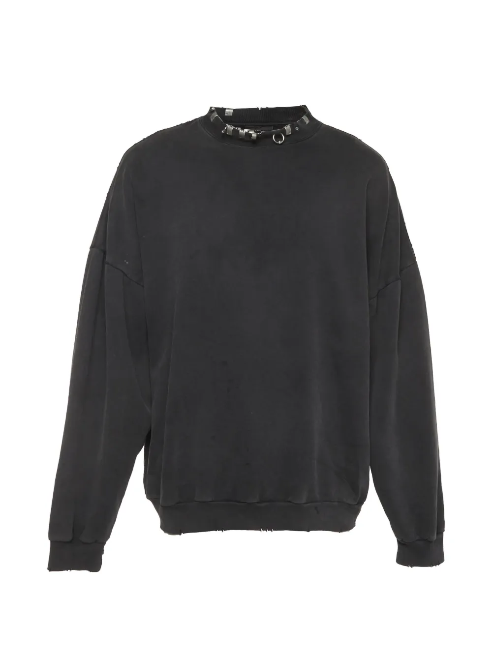 Pre-owned Balenciaga Distressed Oversized Sweater In Gray